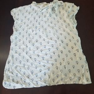 Circus hot air balloon blouse